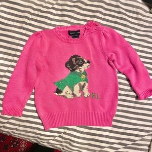 Ralph Lauren baby beagle embroidered sweater 24months vintage